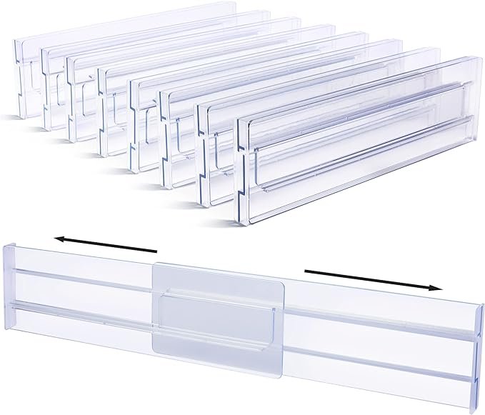 Plastic drawer dividers