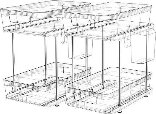 Acrylic pull out drawers